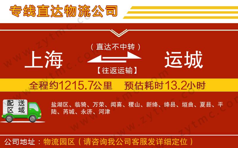 上海到運城物流專線