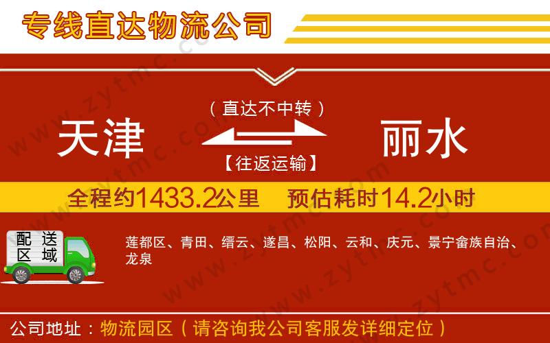 天津到麗水物流專(zhuān)線