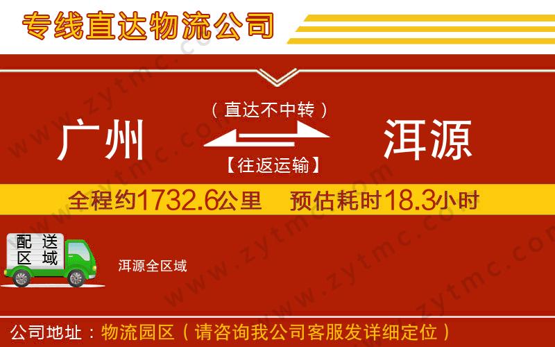 廣州到洱源物流專線