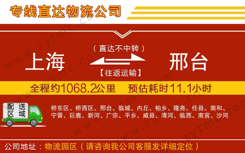 上海到邢臺物流專線