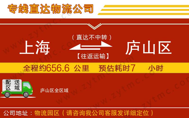 上海到廬山區(qū)物流專線
